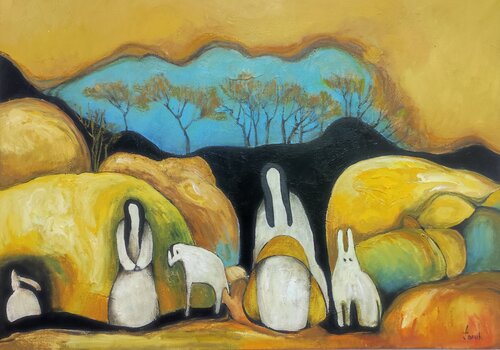"Friends" by Anna Soghomonyan, 회화 for Sale on Singulart