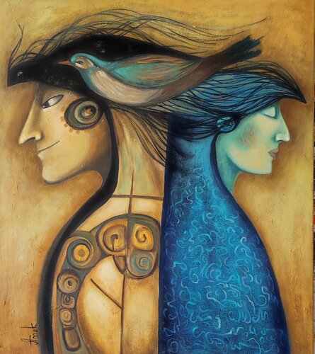 "Anima and Animus" by Anna Soghomonyan, 회화 for Sale on Singulart