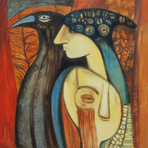 "The one inside" van Anna Soghomonyan, Schilderij te koop op Singulart