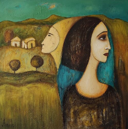The call of the ancestors von Anna Soghomonyan, Malerei kaufen auf Singulart