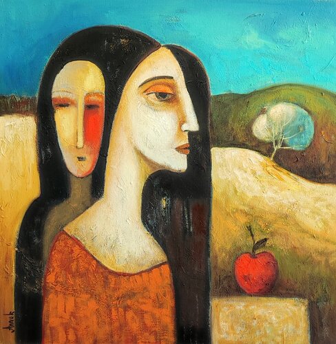 The red apple by Anna Soghomonyan, 회화 for Sale on Singulart