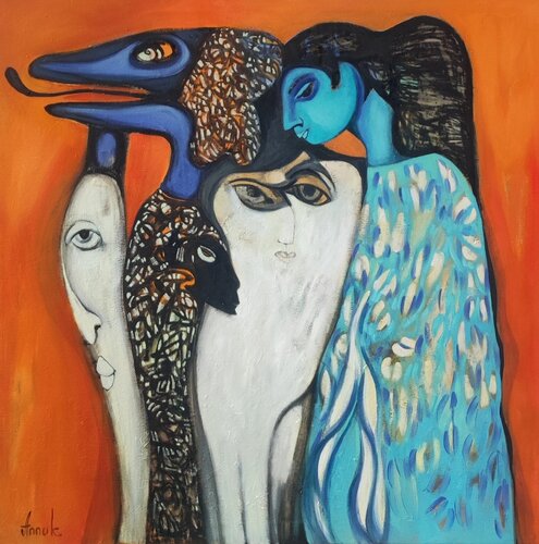 Registry of unauthorized incarnations von Anna Soghomonyan, Malerei kaufen auf Singulart