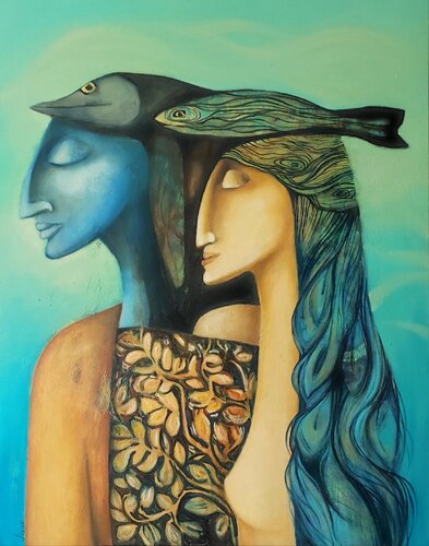 "On the same wave" by Anna Soghomonyan, 회화 for Sale on Singulart