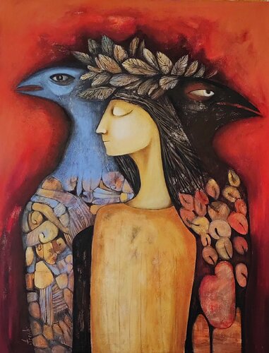 "Observers" by Anna Soghomonyan, 회화 for Sale on Singulart