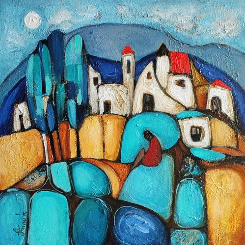 "Looking for myslef" van Anna Soghomonyan, Schilderij te koop op Singulart