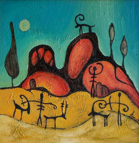 "Rock art" von Anna Soghomonyan, Malerei kaufen auf Singulart