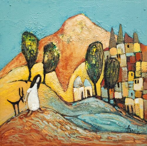 "Girl in a white dress" by Anna Soghomonyan, 회화 for Sale on Singulart