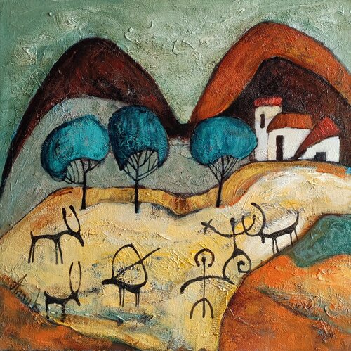 "At the edge of History" von Anna Soghomonyan, Malerei kaufen auf Singulart