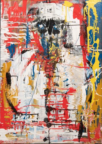 pulcinella van Nicola Damiani, Schilderij te koop op Singulart