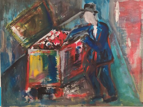 La nostra classe media by Nicola Damiani, Painting for Sale on Singulart