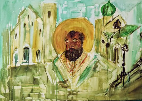 San Nicola di Nicola Damiani, Pittura in vendita su Singulart