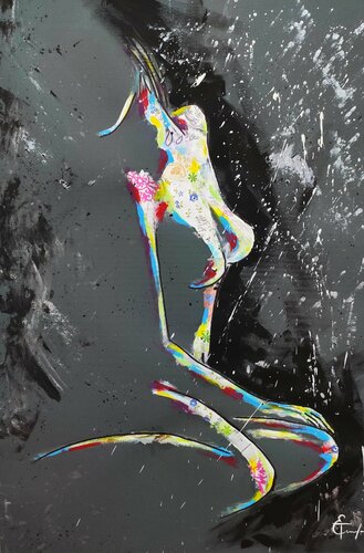 COLOURS OF THE NIGHT 3 . by Tattiana Yelistratava, 회화 for Sale on Singulart