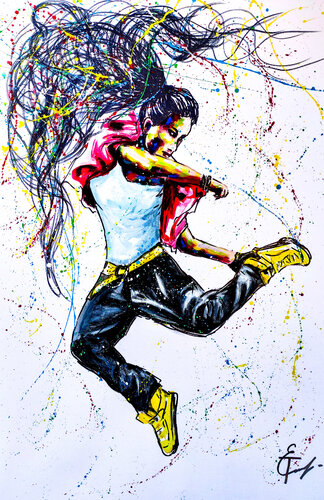 MOTION POWER, print on canvas. by Tattiana Yelistratava, 인쇄 for Sale on Singulart