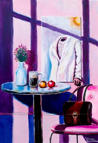 After She Left. Modern pop art, street art figurative painting. by Tattiana Yelistratava, Painting for Sale on Singulart