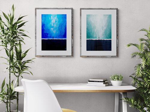 Two States of Silence. Diptych. di Tattiana Yelistratava, Pittura in vendita su Singulart