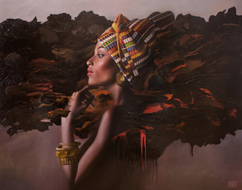 African Pride van Michael Knepper, Schilderij te koop op Singulart