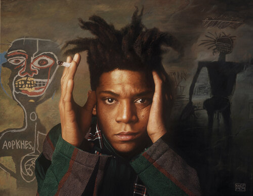 Jean-Michel-Basquiat by Michael Knepper, 회화 for Sale on Singulart