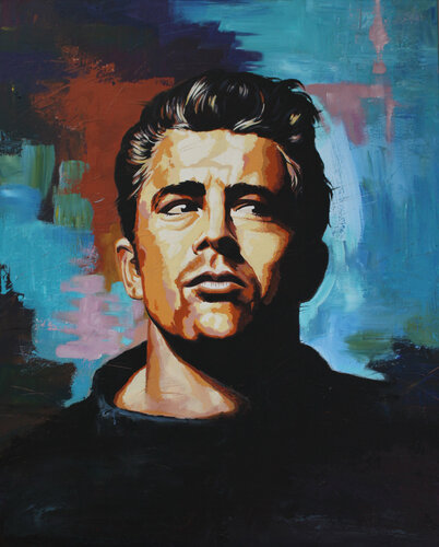 James Dean II by Michael Knepper, 회화 for Sale on Singulart