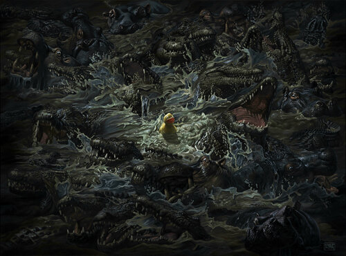 Face the fear II by Michael Knepper, Painting for Sale on Singulart