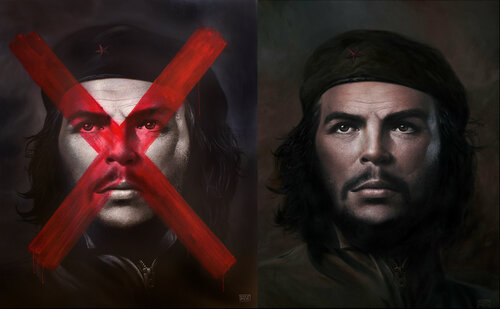 CHE, liked and disliked- loved and hated! de Michael Knepper, Pintura a la venta en Singulart