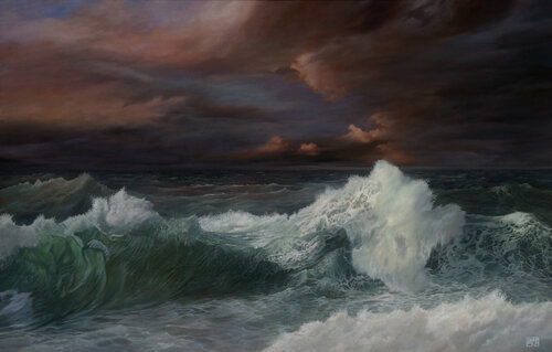 Stormy Sea by Michael Knepper, Painting for Sale on Singulart