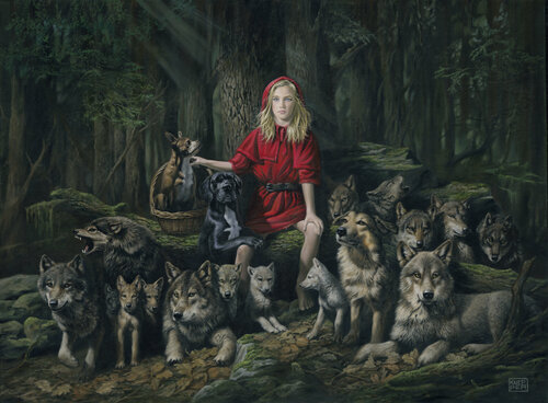 Leader of the Pack! by Michael Knepper, Painting for Sale on Singulart