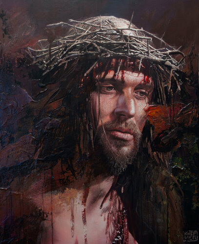 Jesus- revised! van Michael Knepper, Schilderij te koop op Singulart