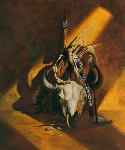 Indian Stil Life par Michael Knepper, Peinture en vente sur Singulart
