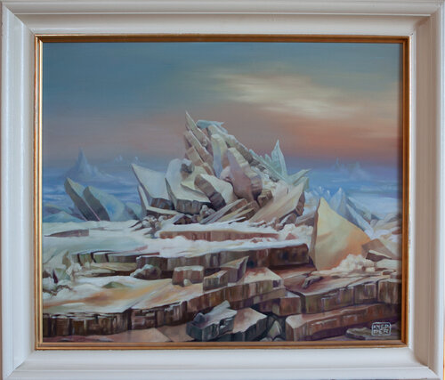 The Sea of Ice van Michael Knepper, Schilderij te koop op Singulart