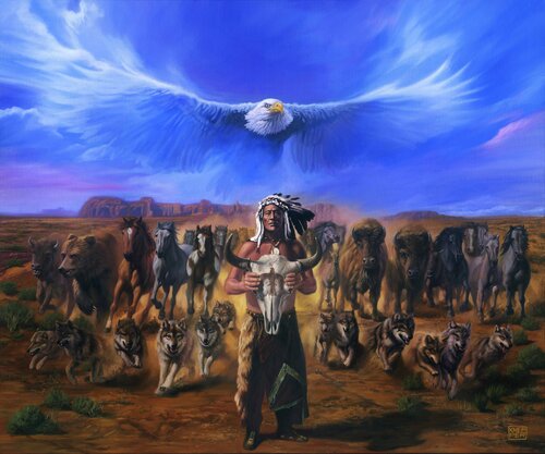 Indian Spirit von Michael Knepper, Malerei kaufen auf Singulart