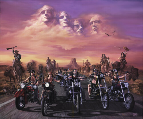 Spirit of Sturgis van Michael Knepper, Schilderij te koop op Singulart