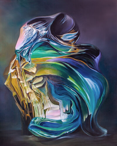 Birth of Liquid  Glass van Michael Knepper, Schilderij te koop op Singulart