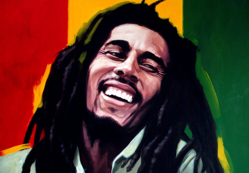 Bob Marley- GET UP! STAND UP! von Michael Knepper, Malerei kaufen auf Singulart