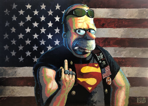 HOMER! by Michael Knepper, 회화 for Sale on Singulart