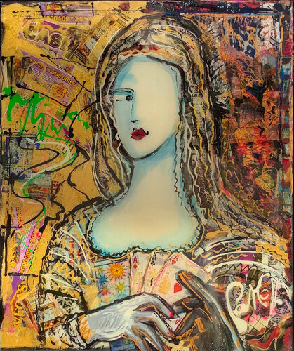 DAME DE PIQUE by PatMoli, 회화 for Sale on Singulart