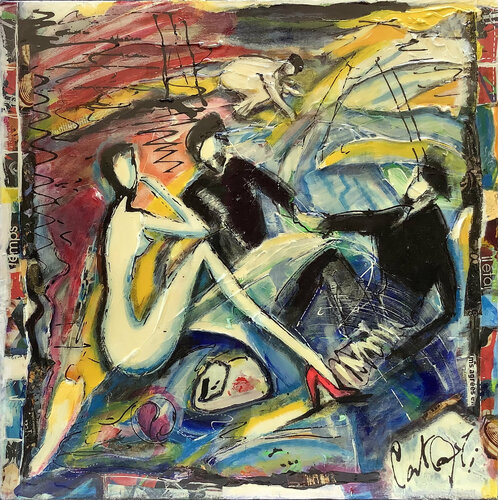 DEJEUNER SUR ( L'herbe ) TOILE van PatMoli, Schilderij te koop op Singulart