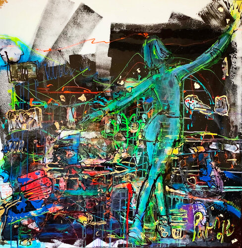 EN EQUILIBRE by PatMoli, Painting for Sale on Singulart