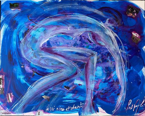 BLUE DANCE di PatMoli, Pittura in vendita su Singulart