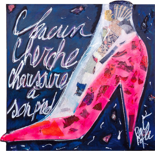CHACUN CHERCHE CHAUSSURE A SON PIED di PatMoli, Pittura in vendita su Singulart