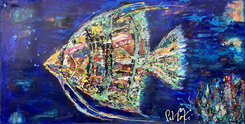 LE GRAND BLEU di PatMoli, Pittura in vendita su Singulart