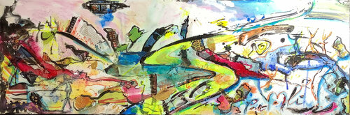 CHEMIN EN EQUILIBRE 2 di PatMoli, Pittura in vendita su Singulart