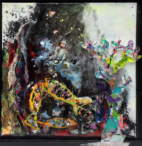 EXTINCTION POISSON CORAIL FOURCHETTE van PatMoli, Schilderij te koop op Singulart