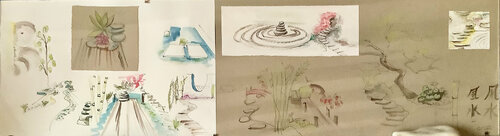 MON JARDIN FENG SHUI ( dessin) PatMoli