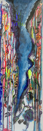 CHEMIN : THE RIFT 8/8 by PatMoli, Painting for Sale on Singulart