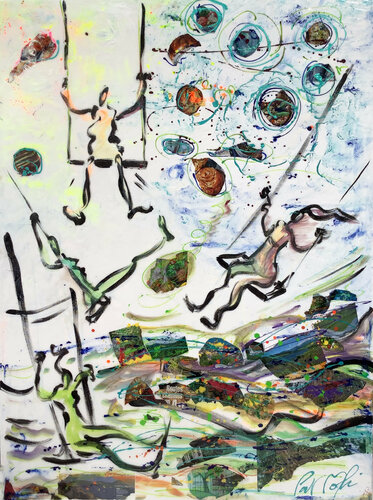 BALANÇOIRE INTERSIDERALE by PatMoli, Painting for Sale on Singulart
