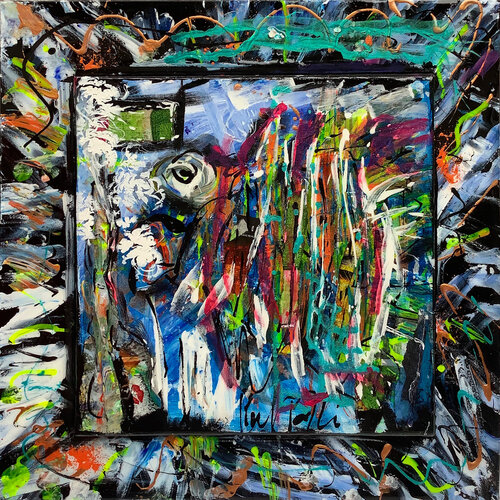 POISSON ZINZIN TIGRE van PatMoli, Schilderij te koop op Singulart