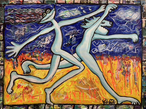ALLONS NOUS BAIGNER de PatMoli, Pintura a la venta en Singulart