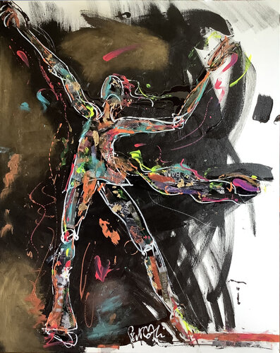 DANSE INDIENNE di PatMoli, Pittura in vendita su Singulart