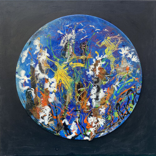 HUBLOT SUR TOILE NOIRE di PatMoli, Pittura in vendita su Singulart