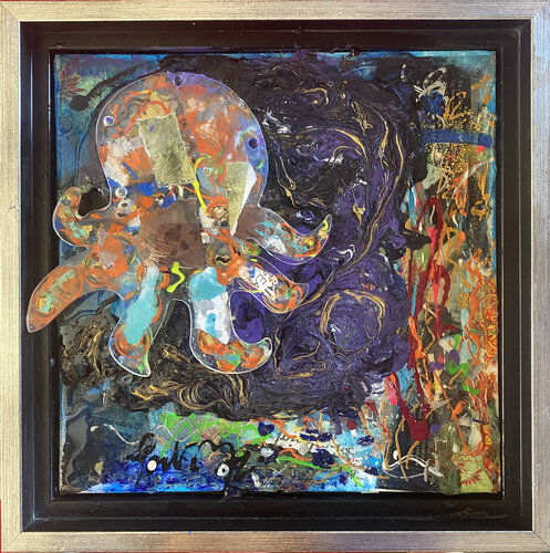 Poulpe plexiglas en relief van PatMoli, Schilderij te koop op Singulart